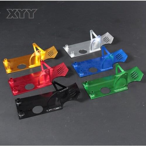Motorcycle Aluminum Parts Skid Plate Lower Start Motor Engine Case Protector fit XR50 CRF50 Z50 50cc-140cc Monkey Pit Dirt Bike