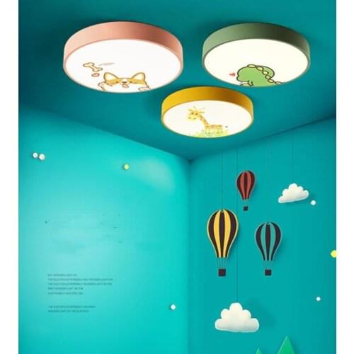 New Cartoon Led Ceiling Light For Living Room Animal Led Panel Light Lamp For Childrens Room Light Fixture Mounted Home Deco