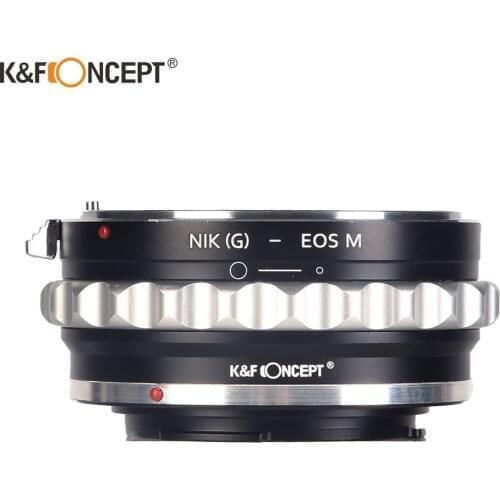 K&F Concept lens adapter ring For Nikon(G) Nik(G) Lenses to for Canon EOS M Mount Camera Adapter