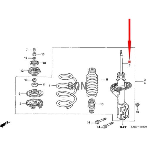 Front movement RH 2008-Hon daF IT Nitrogen Damper for Electric Vehicles Hatchback Fit Front Right Shock Absorber