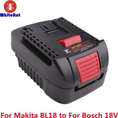 For Bosch 18V Cordless Tools Battery Converter Adapter MT18BS Use For Makita 18V BL1820/30/40/50 Slider Lithium Batteries