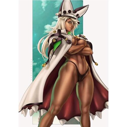 Print Anime Game Dog Robe Sexy Girl Art Canvas Poster Custom Wall Art Pictures 16x24 24x36 Inch Living Room Decorative Paintings