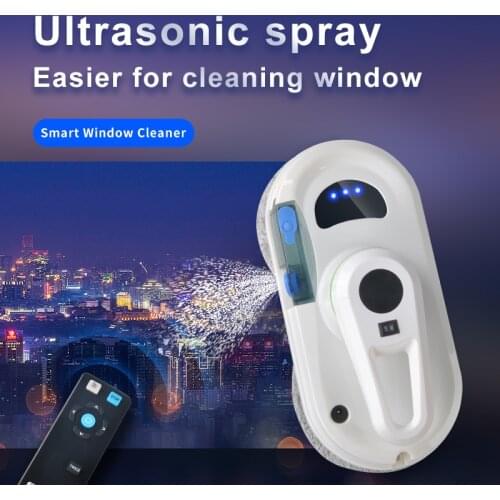 Electric Window cleaner robot cleaning robot with ultrasonic water spray automatic route planing Edge detection prevent falling
