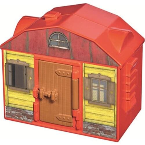 Russian classic animation Martha and bear mini cabin with dolls and childrens family toys