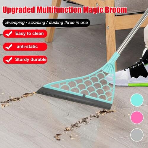 Wiper Broom Wipe Squeeze Silicone Mop for Wash Floor Clean Tools Windows Scraper Pet Hair Non-Stick Sweeping Kitchen