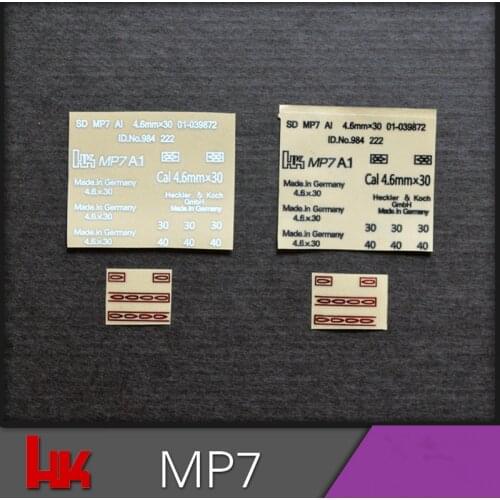 1Pc Metal Sticker Paster Decal for BF MP7
