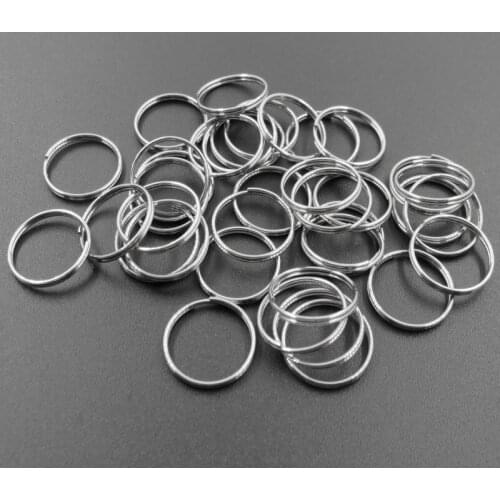 1000pcs 0.7mm*14mm Stainless Steel Jump Rings Double Loops Split Rings DIY Jewelry Accessories