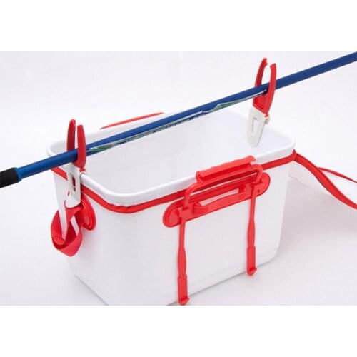 2pcs/set Fishing Rod Pole Rock Fish Clip Holder Bucket Clamp Bracket Fishing Tackle Accessories Support Stand Supplies