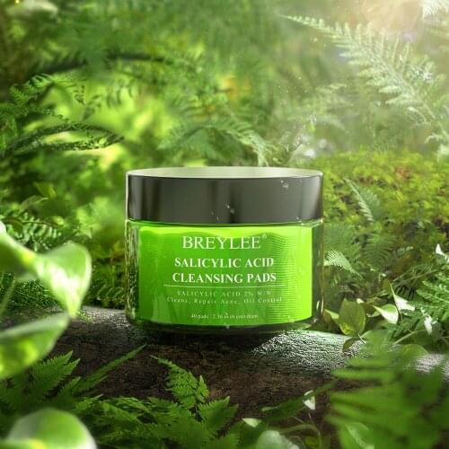 40PCS Salicylic Acid Acne Cleaning Cotton Pads Acne Treatment Moisturizing Shrink Pores Oil Control Repair Facial Pack Face Care