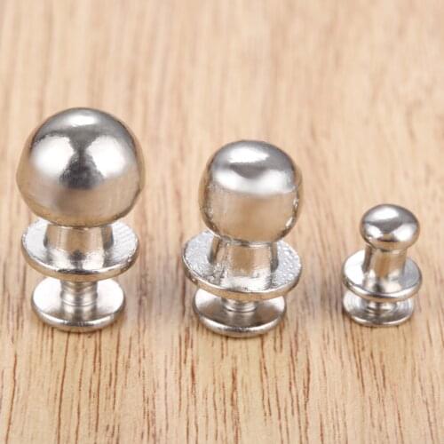 5/10pcs Mini Silver Knobs Round Handles Pulls Single Hole Drawer Vintage Decor Cabinet Chest Kitchen Solid Alloy Bathroom Home
