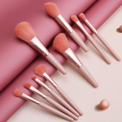 MAANGE 9Pcs Face Foundation Eyeshadow Powder Blush Soft Brushes Makeup Tool Kit Nail Art Powder Foundation Brush PowderConcealer