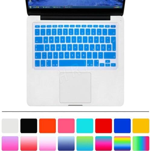 German Keyboard Cover Germany Language Fonts Silicone EU UK 10 X Skin Sticker Protector Protective Film For Macbook Air 11 11.6