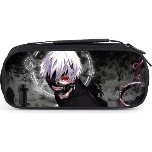 Anime Tokyo Ghoul Pencil Case Children Boy Girl School Functionary Pouches Student Stationery Bag Pen Bag Kids Purse Wallet Gift