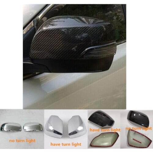 For subaru outback 2015 2016 2017 2018 ABS Chrome decoration Car body rear view Rearview Side glass Mirror Cover trim frame 2pcs