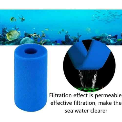 Swimming Pool Sponge Column Filter Reusable Washable Filter Sponges High Efficiency Spa Pool Cleaner Sponge Tube Biofoam