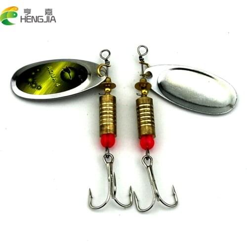 HENGJIA 7cm 8.8g metal trolling spinnerbaits sequin spinner spoons pike carp trout catfish fishing baits pesca fishing tackle