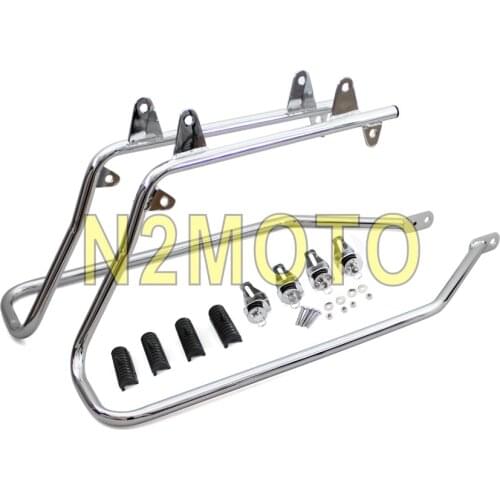Motorcycle Chrome Conversion Brackets Saddlebag Holder For Harley Softail Heritage 1986-2013 Saddlebag Support Accessories