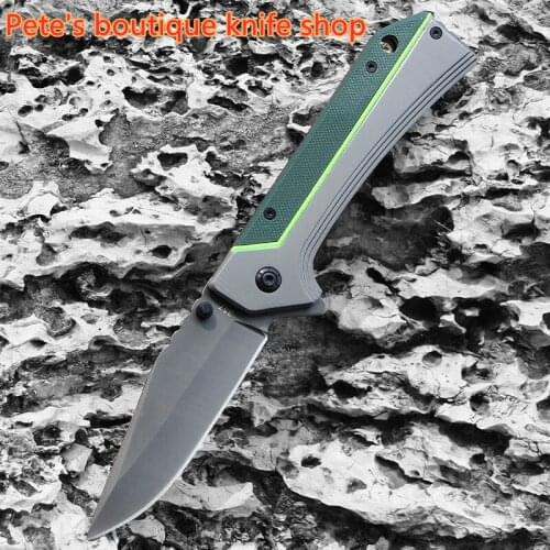 Pocket Knife With G10 Handle, Outdoor Portable Foldable Tactical Little Knife, Collection Knife,Camping Hunting Knife,Two Colors