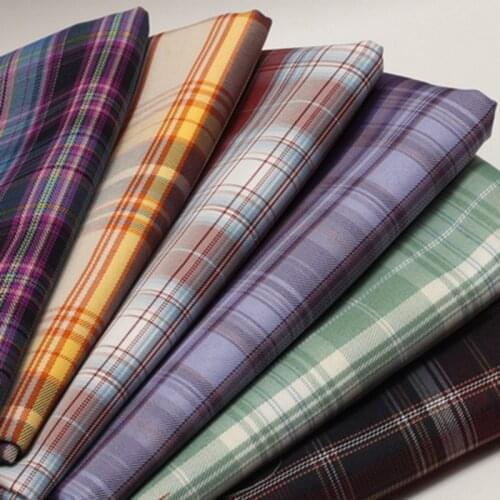 British Campus Style Yarn-Dyed Plaid For Sewing Jk Uniform Pleated Plaid Skirt Hair Ring DIY Tablecloth Fabric
