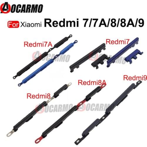 For Xiaomi Redmi 7 7A 8 8A 9 Volume Up Down Power On Off Side Key Button Replacement Repair Parts