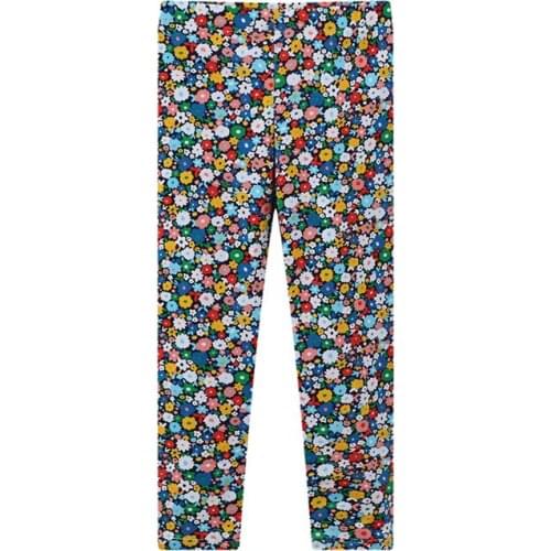 New Arrival Flowers Girls Leggings Pants Hot Selling Toddler Floral Childrens Skinny Pants Toddler Pencil Pants