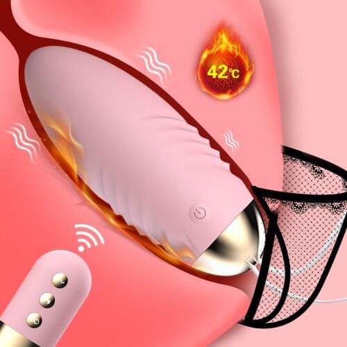 Powerful Vibrator for Women Wireless Remote Control Heating Vibrating Eggs Clitoris Stimulator Bullet Vibrator Jump Egg Sex Toys