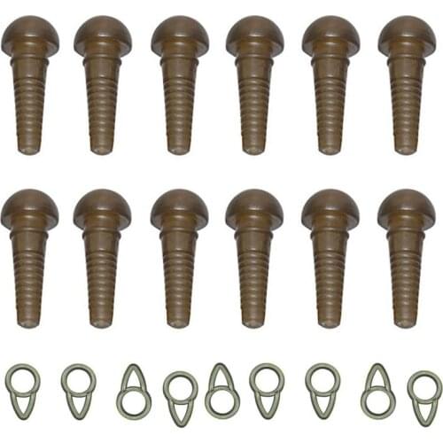 30Pcs Carp Fishing Safety Sleeves Run Rings Safety Lead Clips Fishing Tackle Terminal Rigs Fishing Accessories