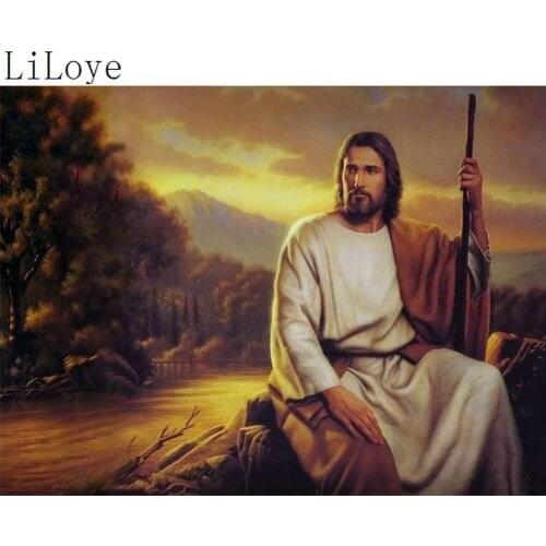 LI LOYE New Full DIY Diamond Painting religion 5D Cross Stitch Diamond Embroidery Jesus Diamond Mosaic painting Craft Art FZ438