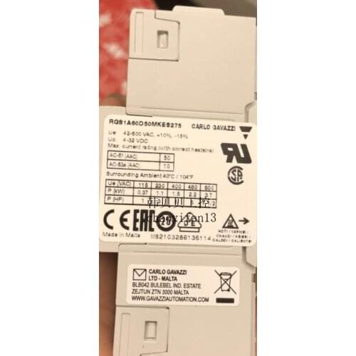 New ORIGINAL Carlo Seed RELAY RGS1A60D50MKES275 DUC01DD48500V