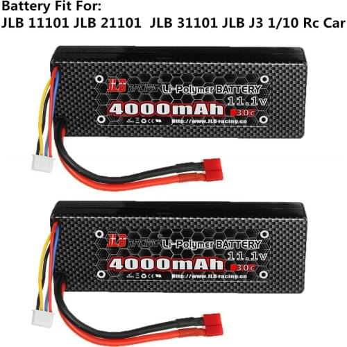 Original JLB Series RC racing 11.1V 4000mAh 30C 3S Lipo Battery For JLB Series 11101 21101 31101 J3 1/10 Rc Car battery Spare