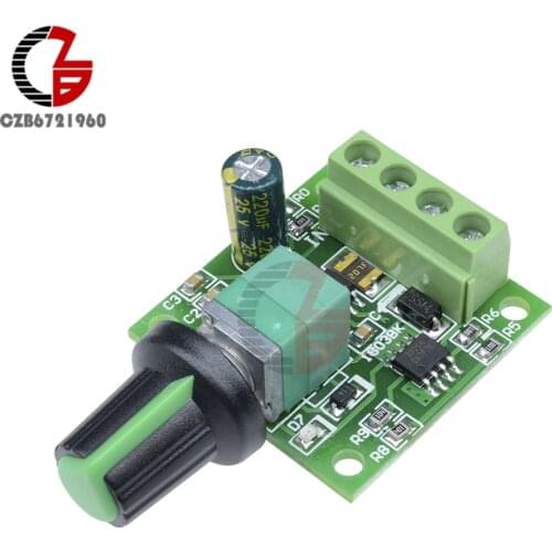 30W 2A Voltage Regulator PWM DC Motor Speed Controller DC 1.8V-15V Adjustable DC Motor Speed Regulator Governer Control Switch