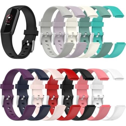 Silicone Band For Fitbit Luxe Strap Soft WristStrap For Fitbit Luxe Smart Band Bracelet Watch Strap Pulsera Belt Accessories