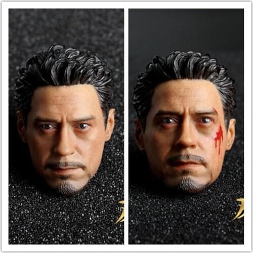 In stock JXtoys 025 1/6 Soldier Tony Head Sculpture Young Edition War Mark Edition For 12-inch male body