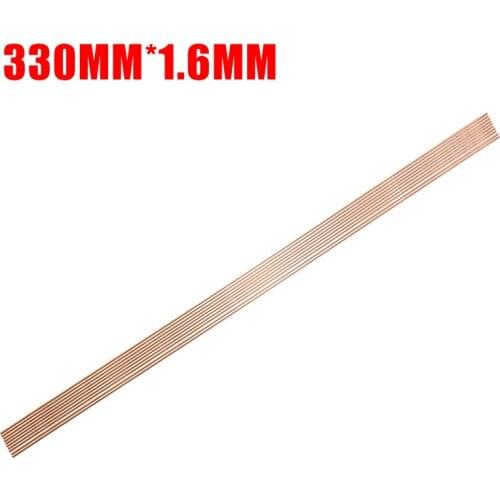 10pcs 1.6*330mm Mild Steel Welding Rod Welding Wire Low Temperature Soldering Rods For Gas Welding Brazing Repair Tools