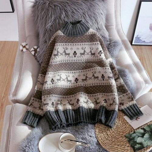 Urifens 2021 Thick Sweater Women Knitted Ribbed Pullover Sweater Long Sleeve Mock neck Slim Jumper Soft Warm Pull Femme ZCL0575