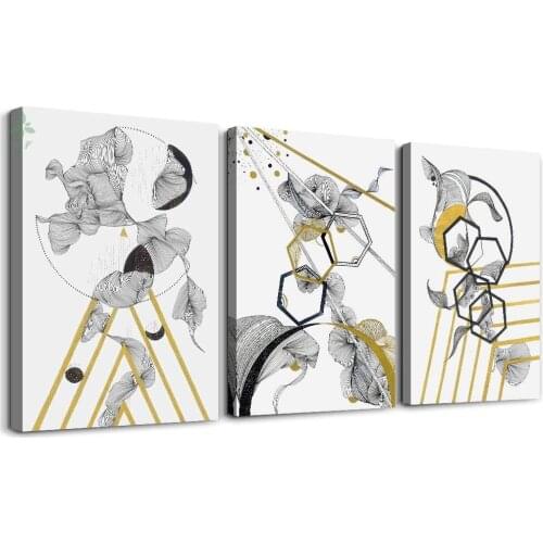 Inspirational Black And White Abstract Oil Painting Home Wall Decor