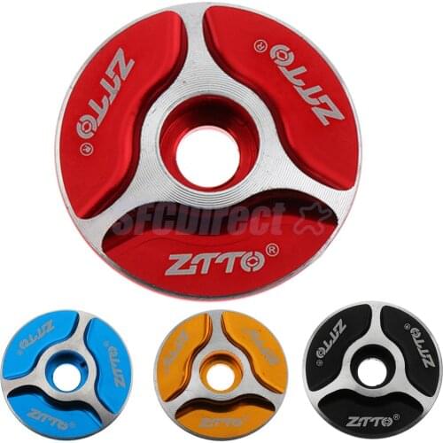 Headset Top Cap Cover Aluminum Threadless Road MTB Bike Stem Accessories,with Top Cap 1-1/8'' for Bicycle Bike Cycle