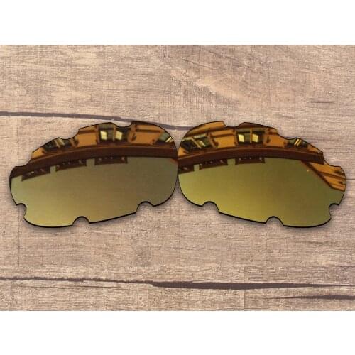 Vonxyz Bronze Mirror Polarized Replacement Lenses for-Oakley Split Jacket Vented Frame