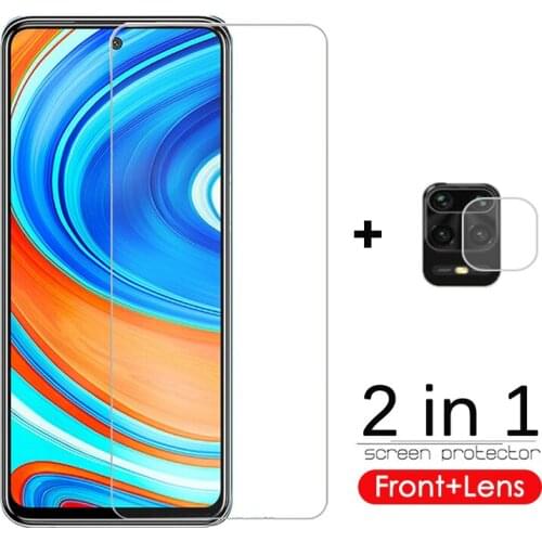 2 in 1 protective glass for xiaomi redmi note 9 pro tempered screen protector for xiaomi redmi note 8t with camera lens film