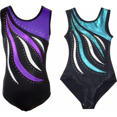 Toddler Girls Ballet Dress Sleeveless Diamond Bright Athletic Dance Leotards Gymnastics Ballet Acrobatics Kids Dance pro