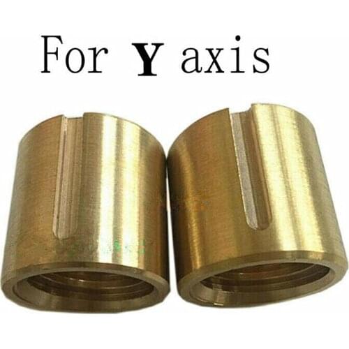 1Set (2pcs) Bridgeport Milling Machine Brass Cross Feed Copper Nut CNC Y Axis Vertical Mill