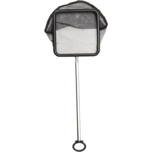 1Pc 20~40cm Aquarium Extendable Handle Shrimp Small Betta Fish Tank Net Square Black