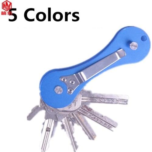 1PCS Multi-Function Double-Open Aluminum Alloy Keychain EDC Outdoor Equipment DIY Key Storage Camping Tools