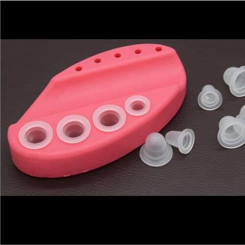 100PCS/Lot Soft Tattoo Ink Cup Cap Pigment Silicone Holder Container L/S For Needle Tattoo Body Art Tattoo Accessory T0401