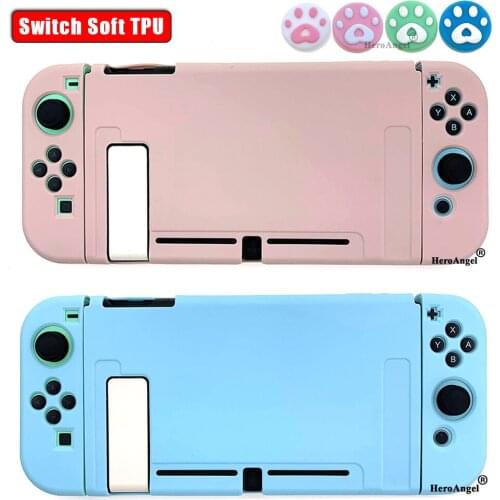 2020 For Nintendo Switch Case Protective Back Cover Shell for Nintend Switch JoyCon Console Colorful Soft TPU Case NS Accessori