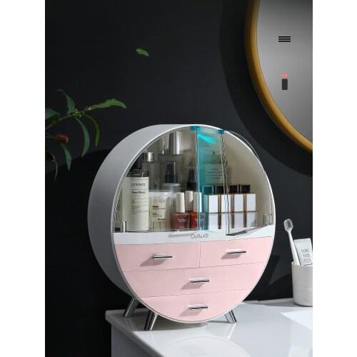Acrylic Box Dresser Lipstick Skin Care Mask Mask Cosmetics Receiving Box Drawer Organizer Desktop Dust makeup organizer