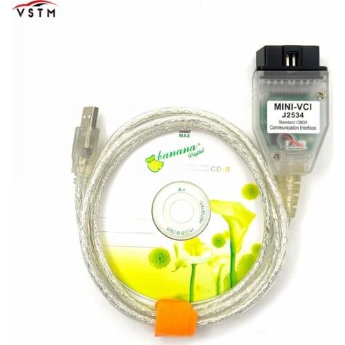 V16.00.017 For Toyota MINI VCI J2534 With FTDI FT232RL OBD OBD2 Car Diagnostic Tool Auto Scanner Cable TIS Techstream mini vci