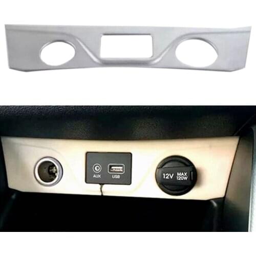 Car Interior Cigarette- Lighter Panel Cover USB Port Decorative Sequins USB Dust Cover for Hyundai Tucson 2015-2017