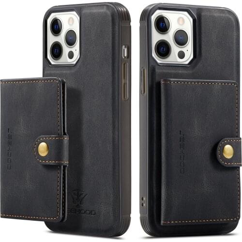 Case For iPhone 12 Mini Pro Max/iPhone 11 Pro Max 8 7 Plus XR Xs Max X SE 2020 Leather Wallet Card Solt Bag Magnetic case