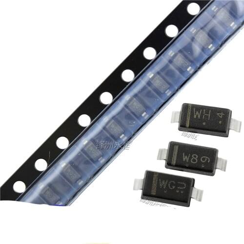 100PCS SOD-123 SMD Zener Diode BZT52C4V7/5V1/5.6/6.2/6.8/7.5/8.2/12V BZT52C5V1